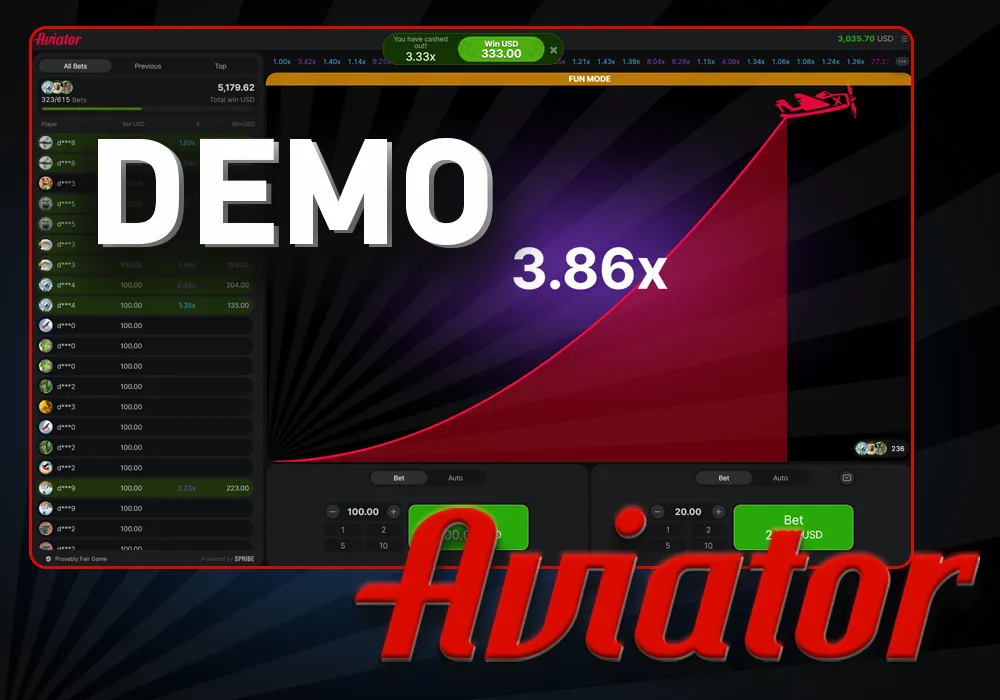 Aviator Demo for Playing for Free